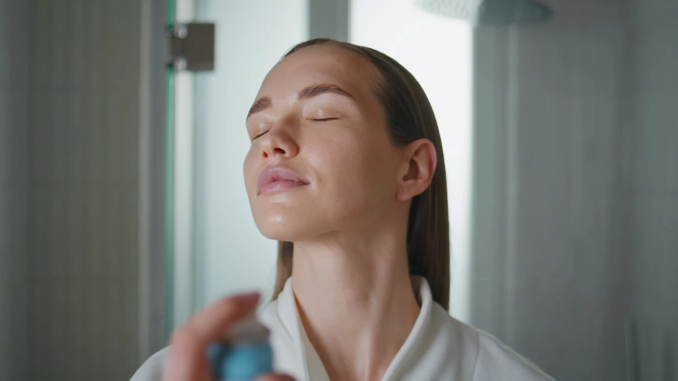 ##### Le rôle de la brume
Elle sert de “bain hydrique” initial, la peau est alors plus perméable aux actifs à suivre. L’eau seule peut s’évaporer rapidement, mais une brume enrichie (acide hyaluronique, activateurs de collagène,...) hydrate et prépare en même temps.
