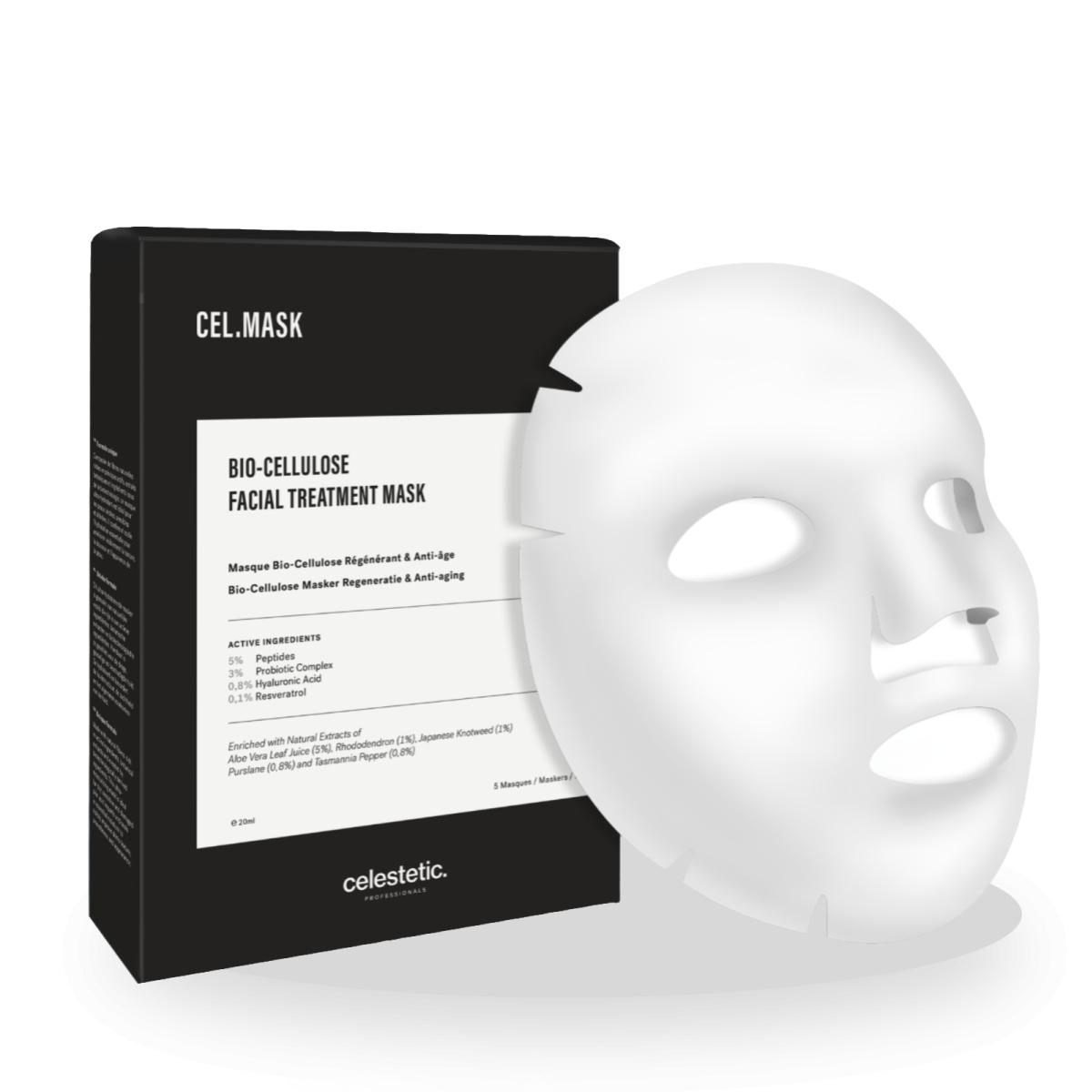 geboren Faeröer Veeg Masker voor gezichtsbehandeling met bio-cellulose - Cel.Mask - Celestetic  Belgium