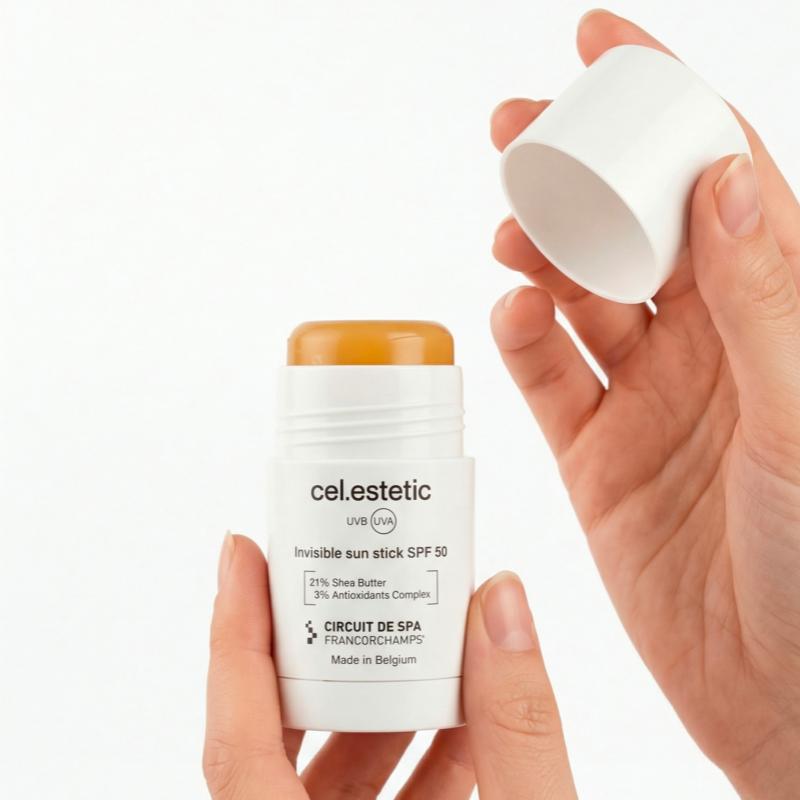 Invisible high protection sunscreen stick SPF 50 - Celestetic Belgium